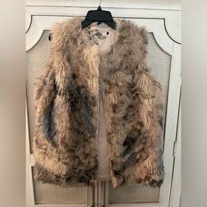 Origami Faux Fur Vest